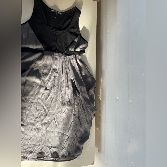 3/25 Grey/Black MADO et les Autres Flowy Boho Style Bubble Dress with Pockets - Picture 4 of 11